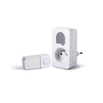 Carillon sans fil et sans pile avec prise intégrée Sone + Blanc - SCS SENTINEL