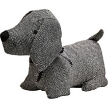 Butée de porte petit chien noir/blanc - LUANCE