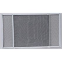 Moustiquaire cadre extensible 70 x 50 cm blanc/toile grise