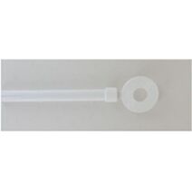Kit tringle à rideaux extensible Lune blanc Ø19 x L. 200 cm