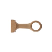 Lot de 2 supports courts D28 bois naturel vernis