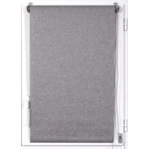 Store enrouleur tamisant texturé 90 x 180 cm gris - LUANCE