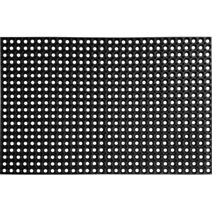 Tapis caillebotis 80 x 120 cm caoutchou noir - LUANCE 