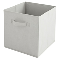 Panier rangement intissé 27x27x27cm Gris