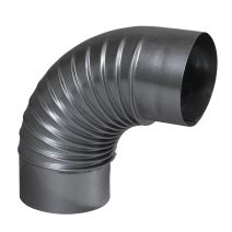 Coude 90 gris mat aluminié Ø97mm - TEN