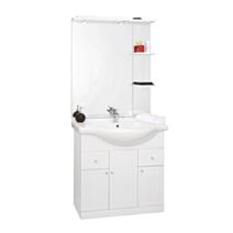 Meuble salle de bain Baléare PVC blanc 85cm - ONDEE