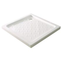 Receveur de douche à poser Meri 90x90x6,5cm Grès Blanc - ONDEE