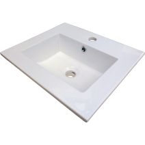 Vasque a encastrer Kio grès blanc - ONDEE