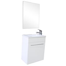 Miroir salle de bain Nino blanc L42xH55 - ONDEE