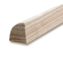 1/4 rond pin 2400 x 8 x 25 mm - SUPBOIS