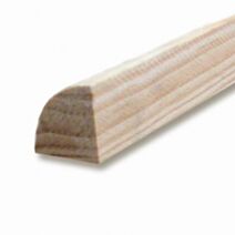 1/4 rond pin 2400 x 10 x 25 mm - SUPBOIS