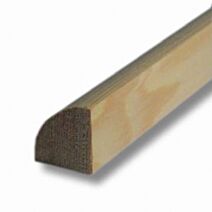 Quart de rond  18 x 18 mm - sapin