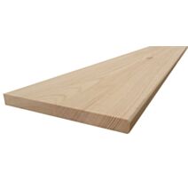 Tablette pin rustique bord arrondi 18mm 200x50cm
