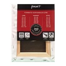 Châssis entoilé 18 x 24 cm 360gr/m² fibres mélangées - AMT
