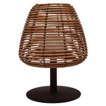 Lampe de table LED sans fil Bohême 25cm Rotin Durée 8H