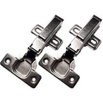 Charnières métalliques amortissables pour meuble de cuisine