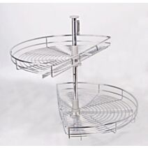 Tourniquet Métal de Meuble cuisine 2 paniers demi-lune Ø74,5cm