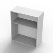 Caisson meuble cuisine haut 713x600x300mm Blanc