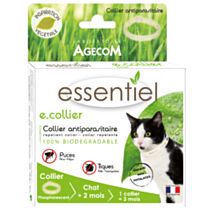 E.collier chat phosphorescent 35cm b/1collier