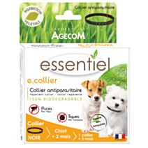 Collier antiparasitaire chiot noir collier 41cm