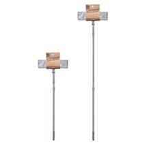 Lave-vitres avec manche télescopique 124cm + 2 housses microfibres - BIG BROSS