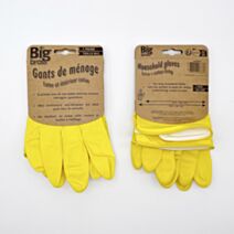 Gants latex intérieur floqué coton M/L - BIG BROSS