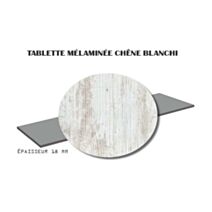 Tablette mélaminée chêne blanchi 18 mm 800 x 300 mm - SUPBOIS
