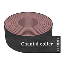 Chant À Coller Stratifié Dark 1x45mm