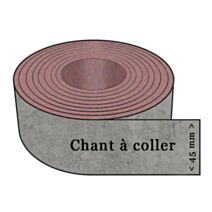 Bande de chant à coller coloris marbre gris 305 x 4,5 cm