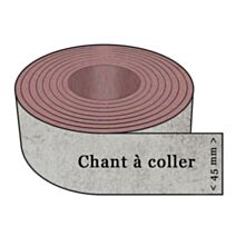 Chant À Coller Stratifié Pierre Reflet Blanchi 1x45mm