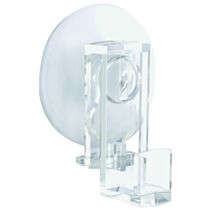 2 grands crochets à ventouse transparents - HOME FIX