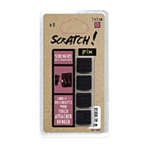 8 pastilles adhésives noires