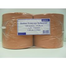 Bobine 1000feuilles 2plis chamois ecolabel 23x30