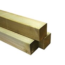 Poteau carré Pin CL4 vert 90x90x2,10m - DEBARGE