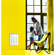 Radiateur à inertie céramique Silhouette 1500W blanc - UNIV'R CHAUFFAGE