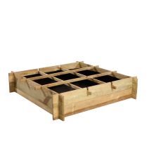 Carré potager en pin naturel Samos 90x90x20cm - OLG