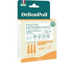 Pipettes chiot 2-10kg 3x1ml - DEBONPOIL