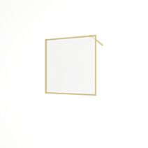 Pare muret 100x100cm 8mm transparent/or brossé