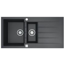 Evier 1,5 bacs 100x50cm Cadit+ noir - DIADEM