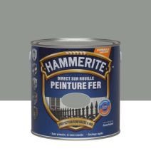 Peinture Métal Direct Sur Rouille Gris Nuage Brillant Laqué 2,5L - HAMMERITE