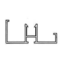 PROFILE DE BASE POUR RIVE 10 MM POUR PLAQUE PLANE ALVEOLAIRE