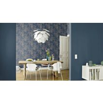 Papier peint vinyle graine tropiques XXL bleu or 10x0,53m