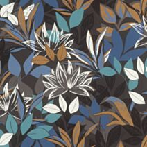 Papier peint intissé Pampa Noir Bleu 10,05x0,53m