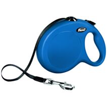 Flexi laisse sangle new classic 8m bleu