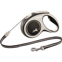 Laisse corde flexi New COMFORT M: 5 m noir