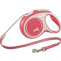 Laisse corde flexi New COMFORT M: 8 m rouge