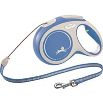 Laisse corde flexi New COMFORT M: 8 m bleu