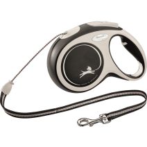 Laisse corde flexi New COMFORT M: 8 m noir