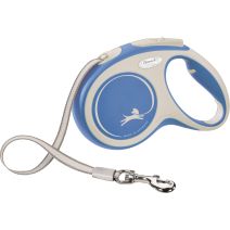 Laisse sangle flexi New COMFORT M: 5 m bleu