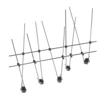 Système luminaire sur câble LED 5x10W GU5.3 Chromé